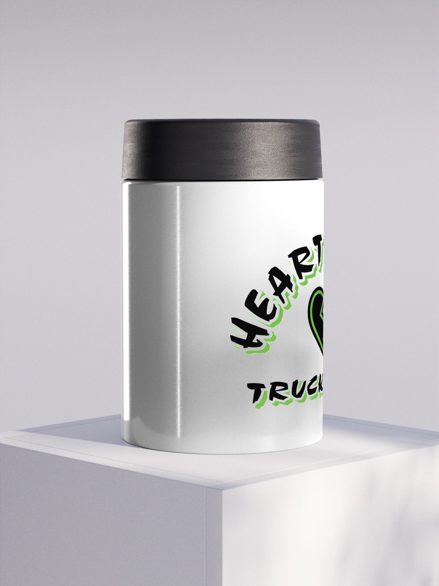 Heartbreak Trucking stainless steel koozie
