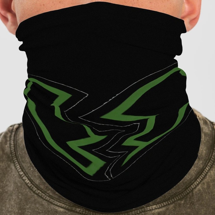 Heartbreak Trucking neck gaiter in black